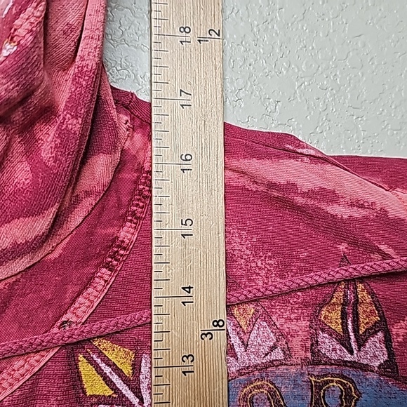 Affliction small red distressed Zip Front jacket - Picture 9 of 12